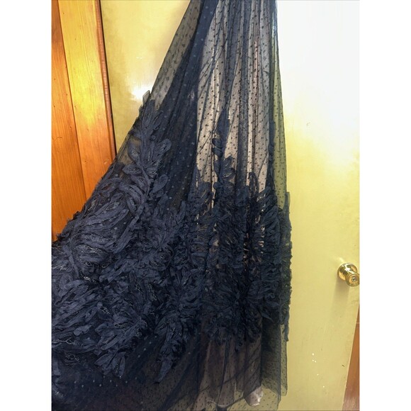 Women’s Alex Marie Sleeveless Black Prom/Formal Dress, Floral Detail, Sz 16W NWT - Picture 5 of 10